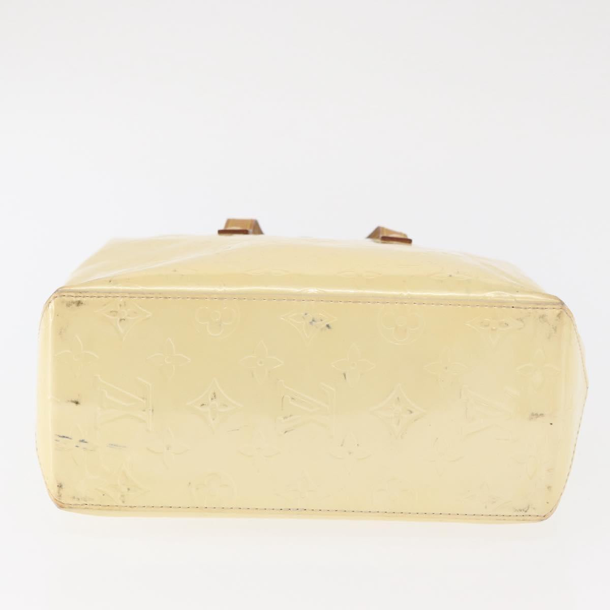 LOUIS VUITTON Monogram Vernis Reade PM Hand Bag Perle M91336 LV Auth BA9479