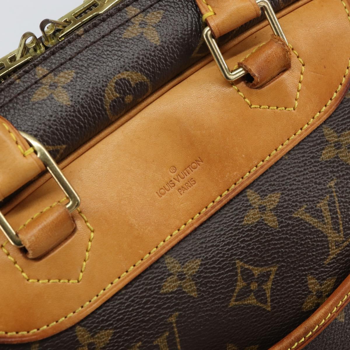 LOUIS VUITTON Monogram Deauville Hand Bag M47270 LV Auth BA9491