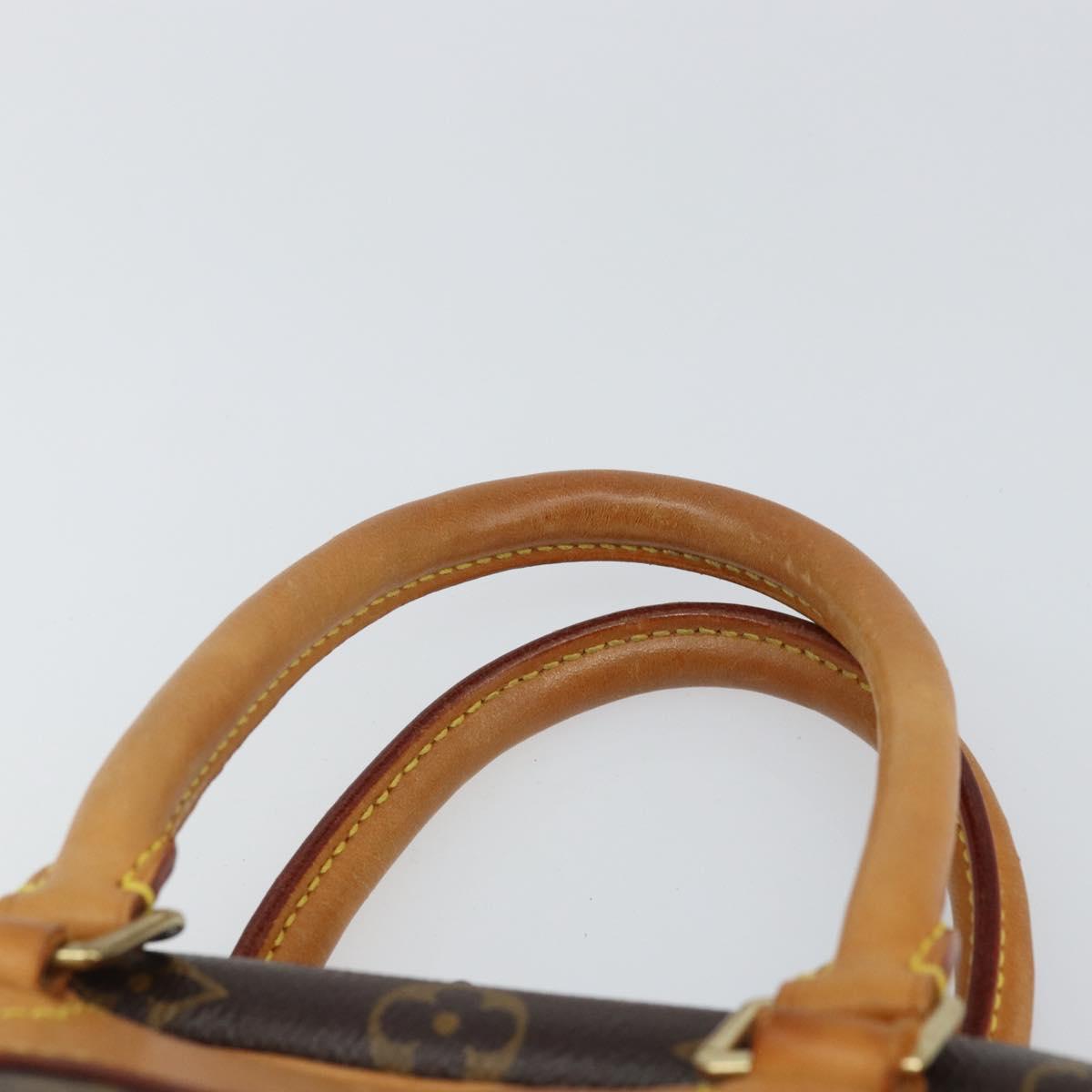 LOUIS VUITTON Monogram Deauville Hand Bag M47270 LV Auth BA9491