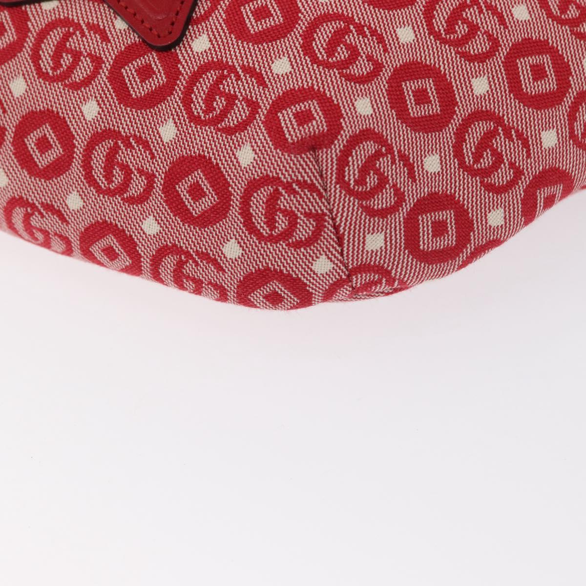 GUCCI Children's Sherry Line Waist bag Canvas Red Navy 502095 Auth BA9500