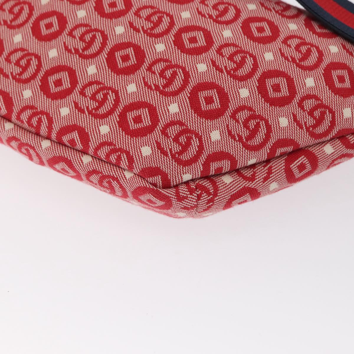 GUCCI Children's Sherry Line Waist bag Canvas Red Navy 502095 Auth BA9500