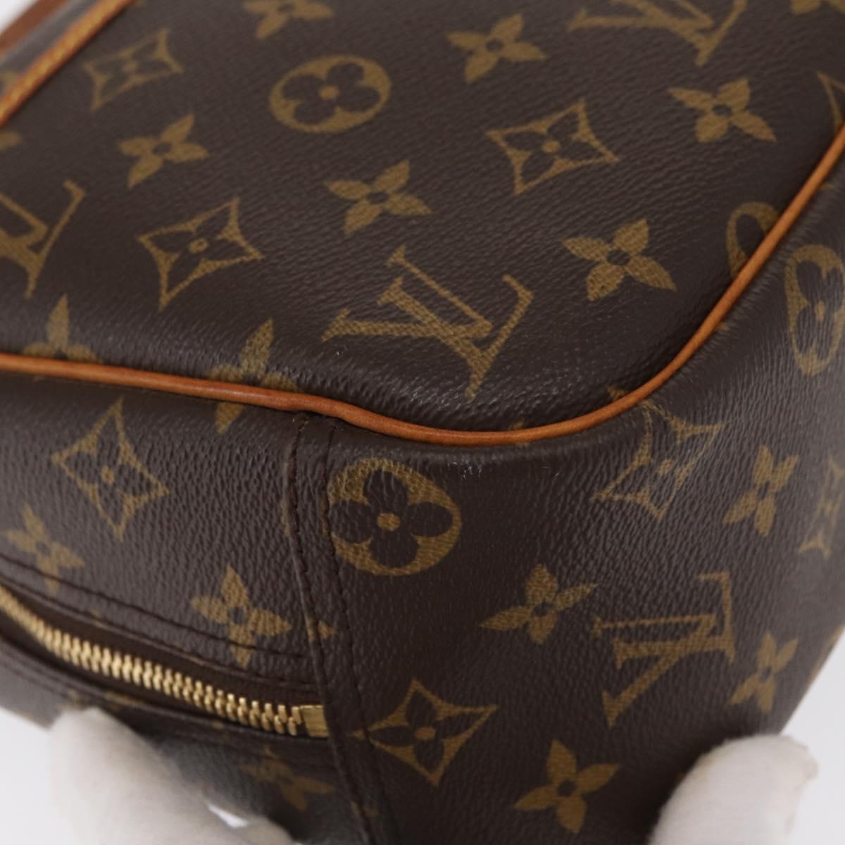 LOUIS VUITTON Monogram Trouville Hand Bag M42228 LV Auth BA9502
