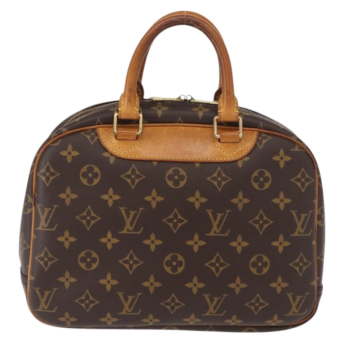 LOUIS VUITTON Monogram Trouville Hand Bag M42228 LV Auth BA9502