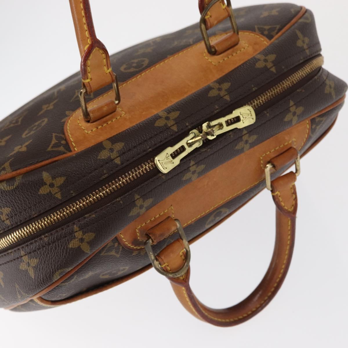 LOUIS VUITTON Monogram Trouville Hand Bag M42228 LV Auth BA9502