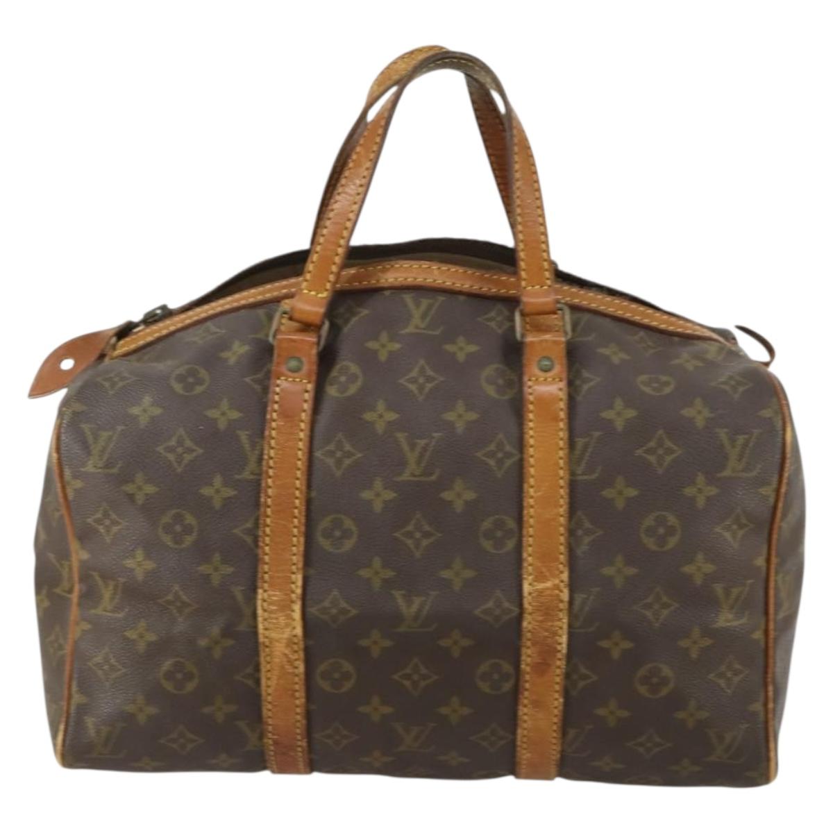 LOUIS VUITTON Monogram Sac Souple 35 Boston Bag M41626 LV Auth BA9507