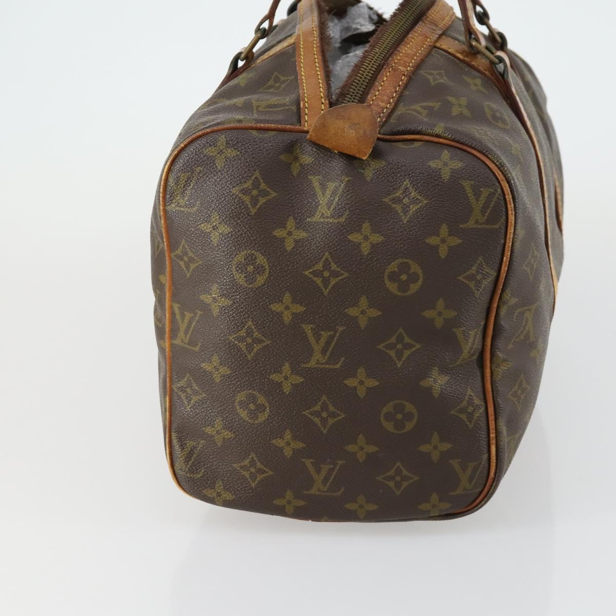 LOUIS VUITTON Monogram Sac Souple 35 Boston Bag M41626 LV Auth BA9507