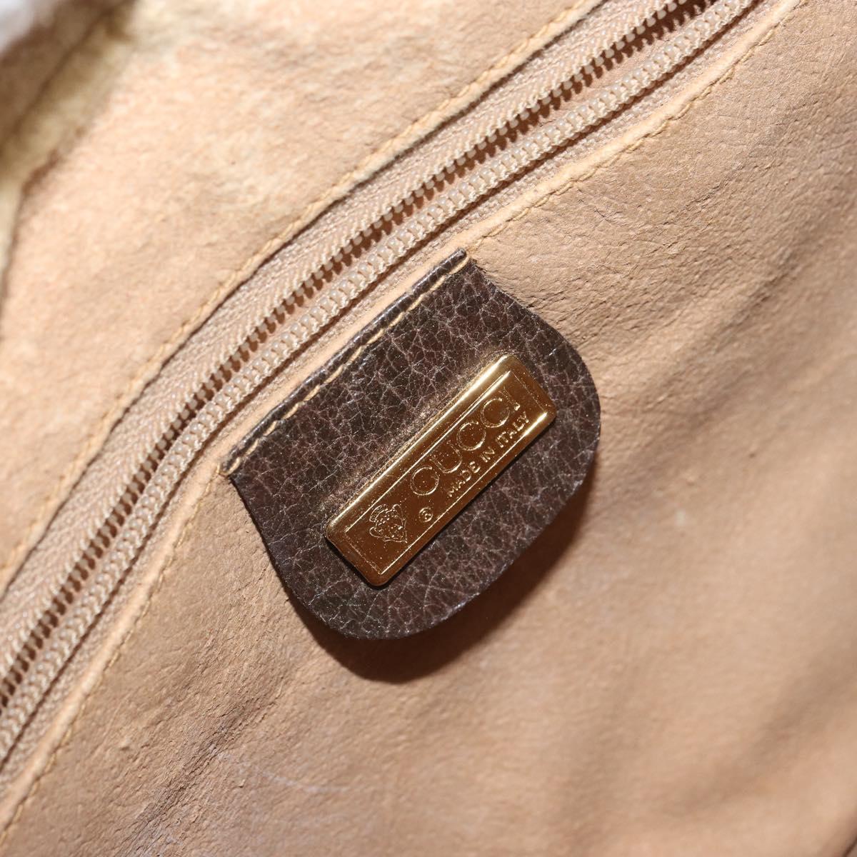 GUCCI GG Supreme Shoulder Bag PVC Leather Beige Gold 007 904 0423 Auth BA9514
