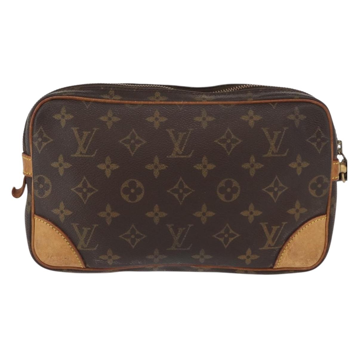 LOUIS VUITTON Monogram Marly Dragonne GM Clutch Bag M51825 LV Auth BA9515