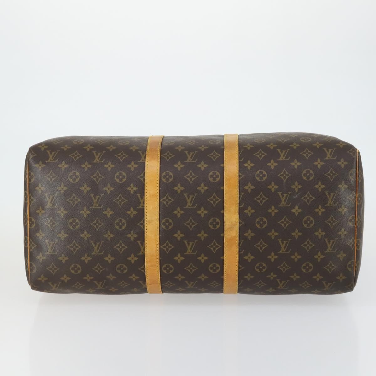 LOUIS VUITTON Monogram Keepall 55 Boston Bag M41424 LV Auth BA9533