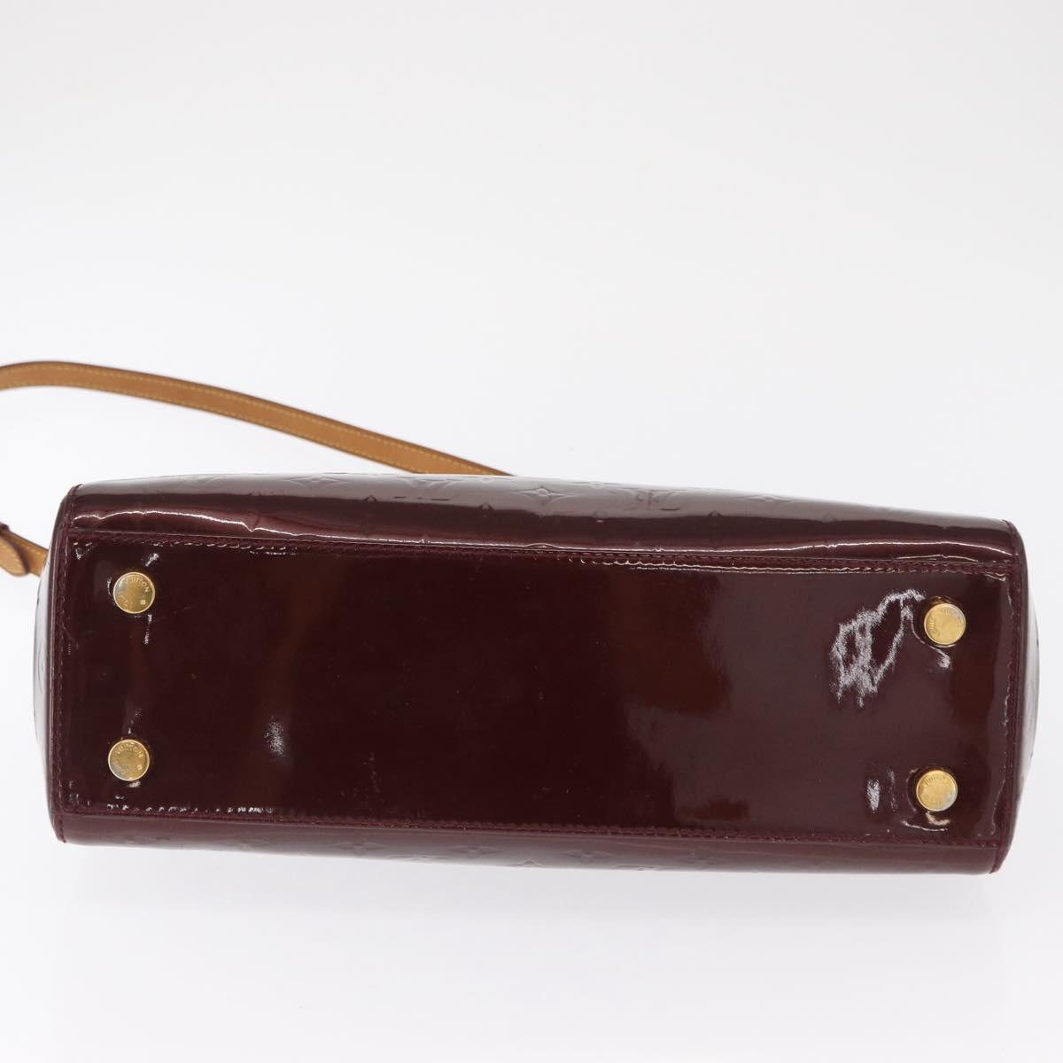 LOUIS VUITTON Vernis Blair MM Hand Bag 2way Rose Andian M91798 LV Auth BA9550