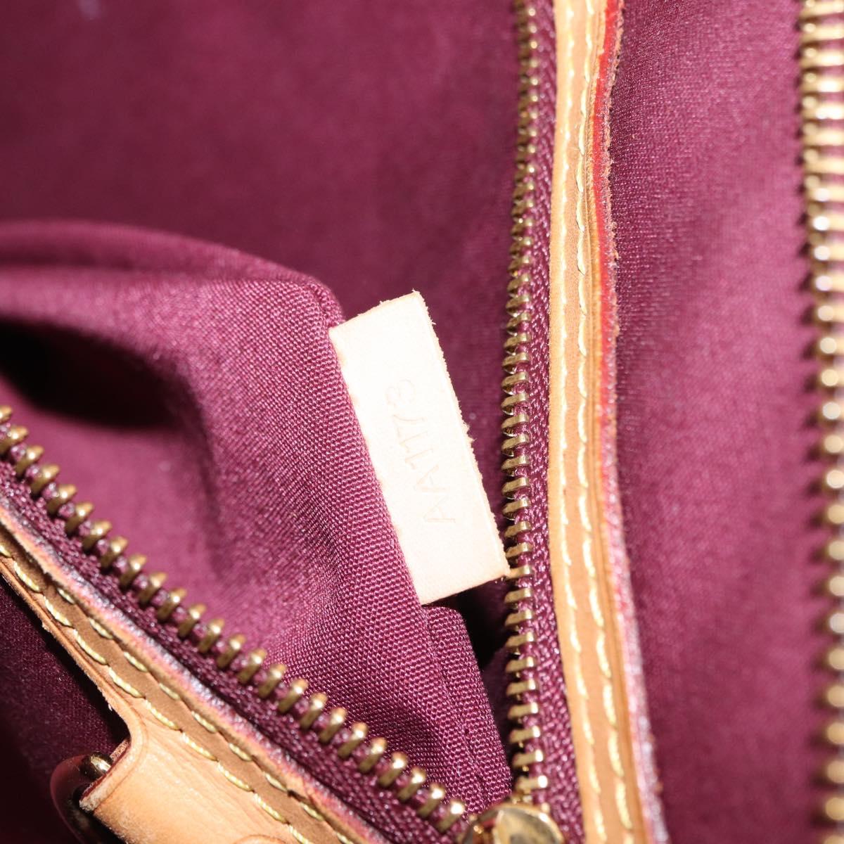LOUIS VUITTON Vernis Blair MM Hand Bag 2way Rose Andian M91798 LV Auth BA9550