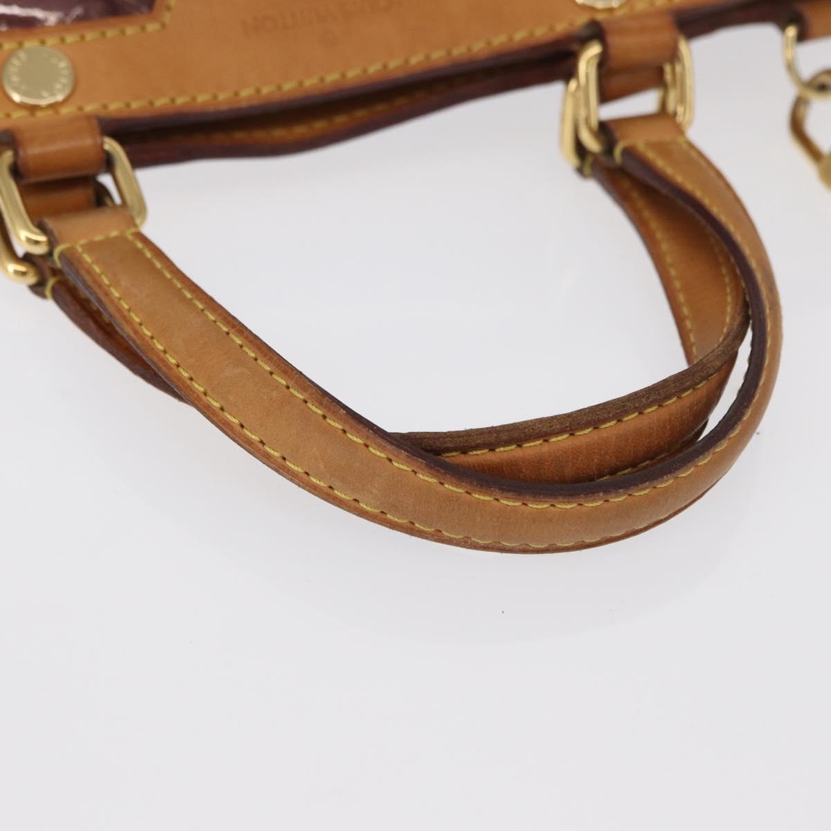 LOUIS VUITTON Vernis Blair MM Hand Bag 2way Rose Andian M91798 LV Auth BA9550