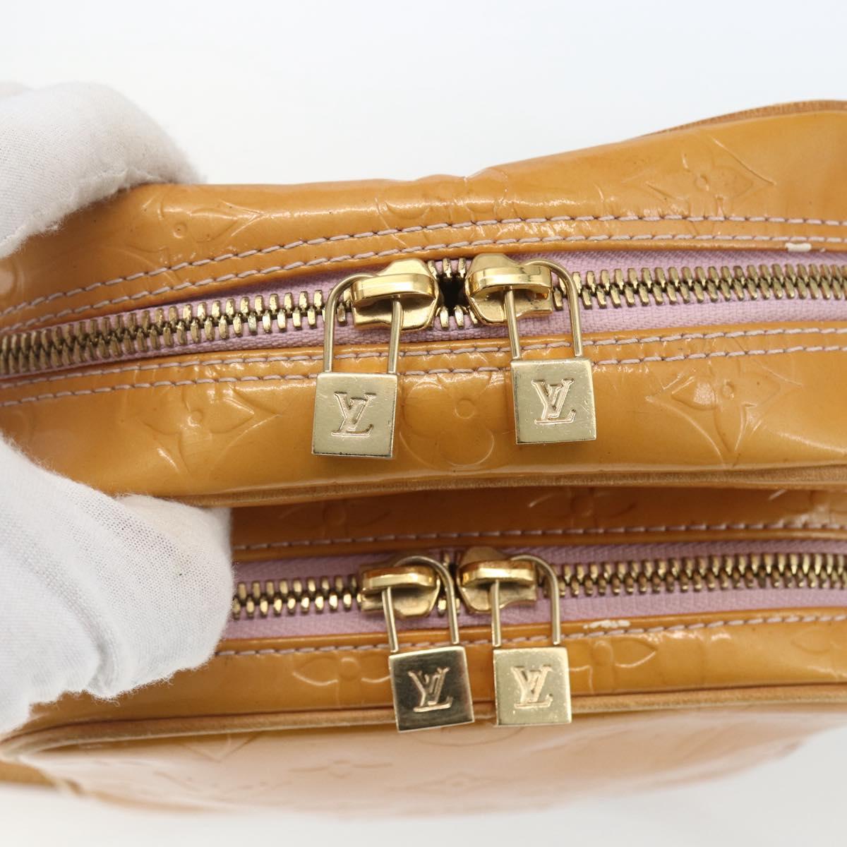 LOUIS VUITTON Monogram Vernis Wooster Bag Marshmallow Pink M91037 LV Auth BA9557