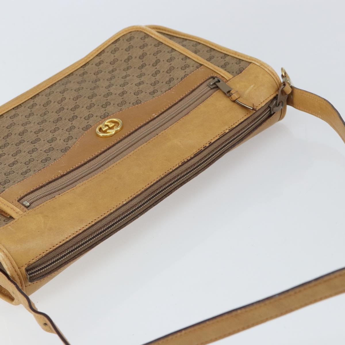 GUCCI GG Supreme Shoulder Bag PVC Beige 001 067 0115 Auth BA9569