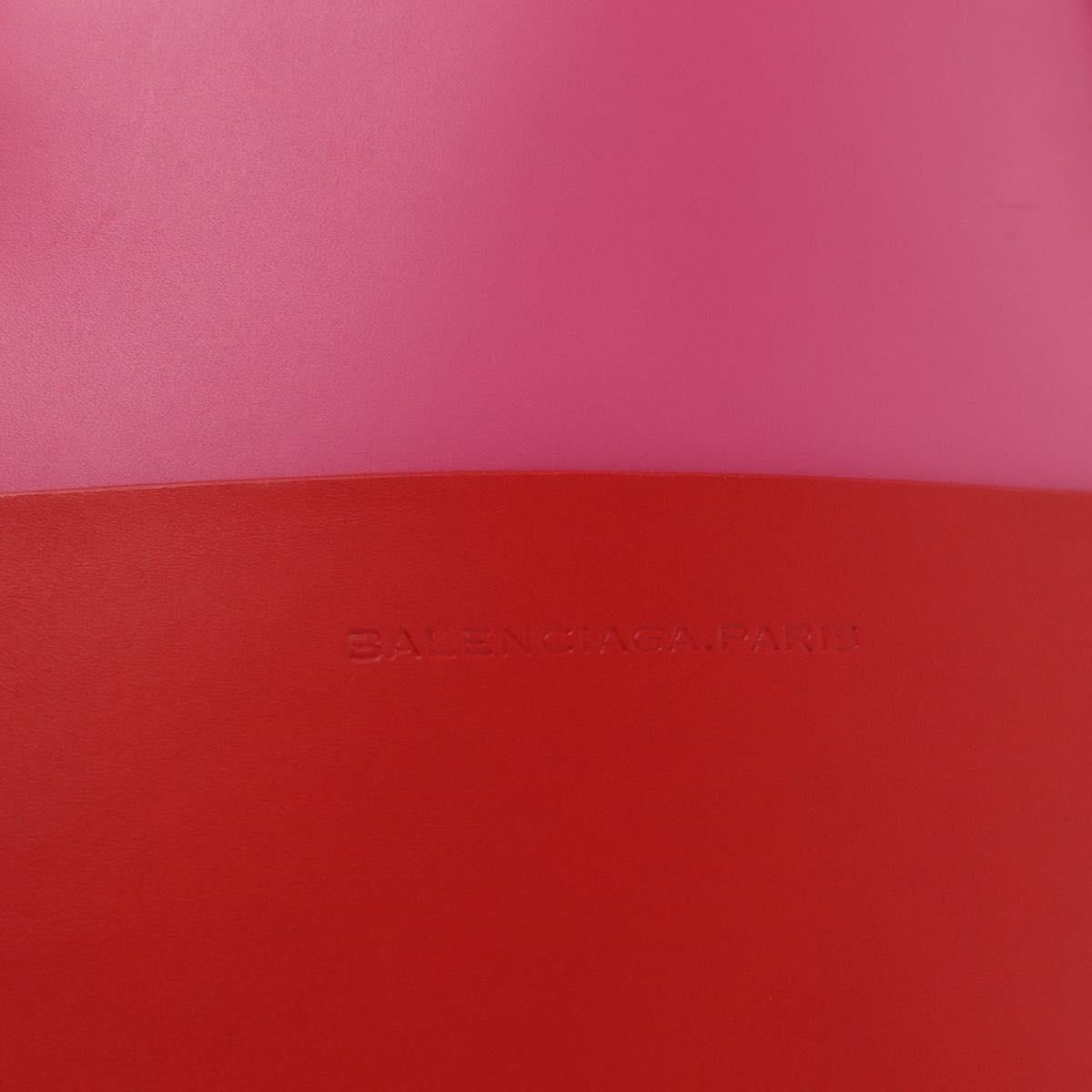 BALENCIAGA Tote Bag Leather Pink Gold 309658 Auth BA9574