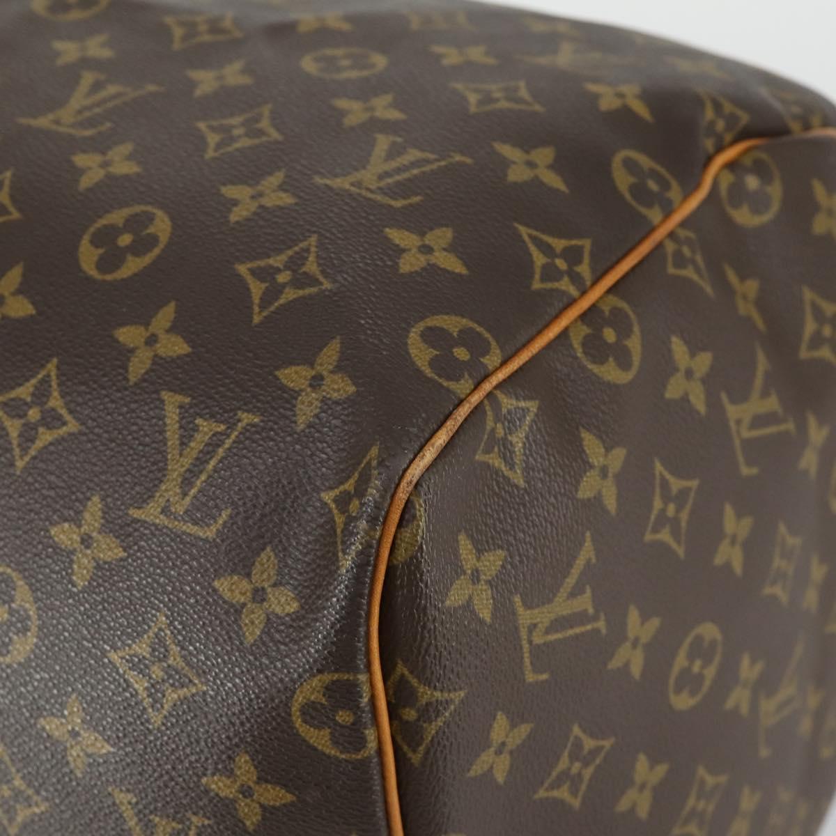 LOUIS VUITTON Monogram Keepall 55 Boston Bag M41424 LV Auth BA9594