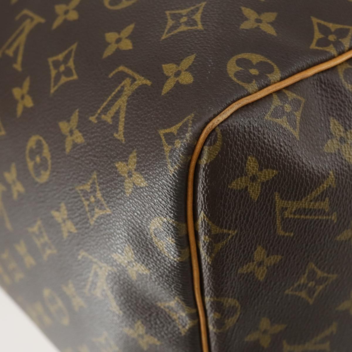 LOUIS VUITTON Monogram Keepall 55 Boston Bag M41424 LV Auth BA9594