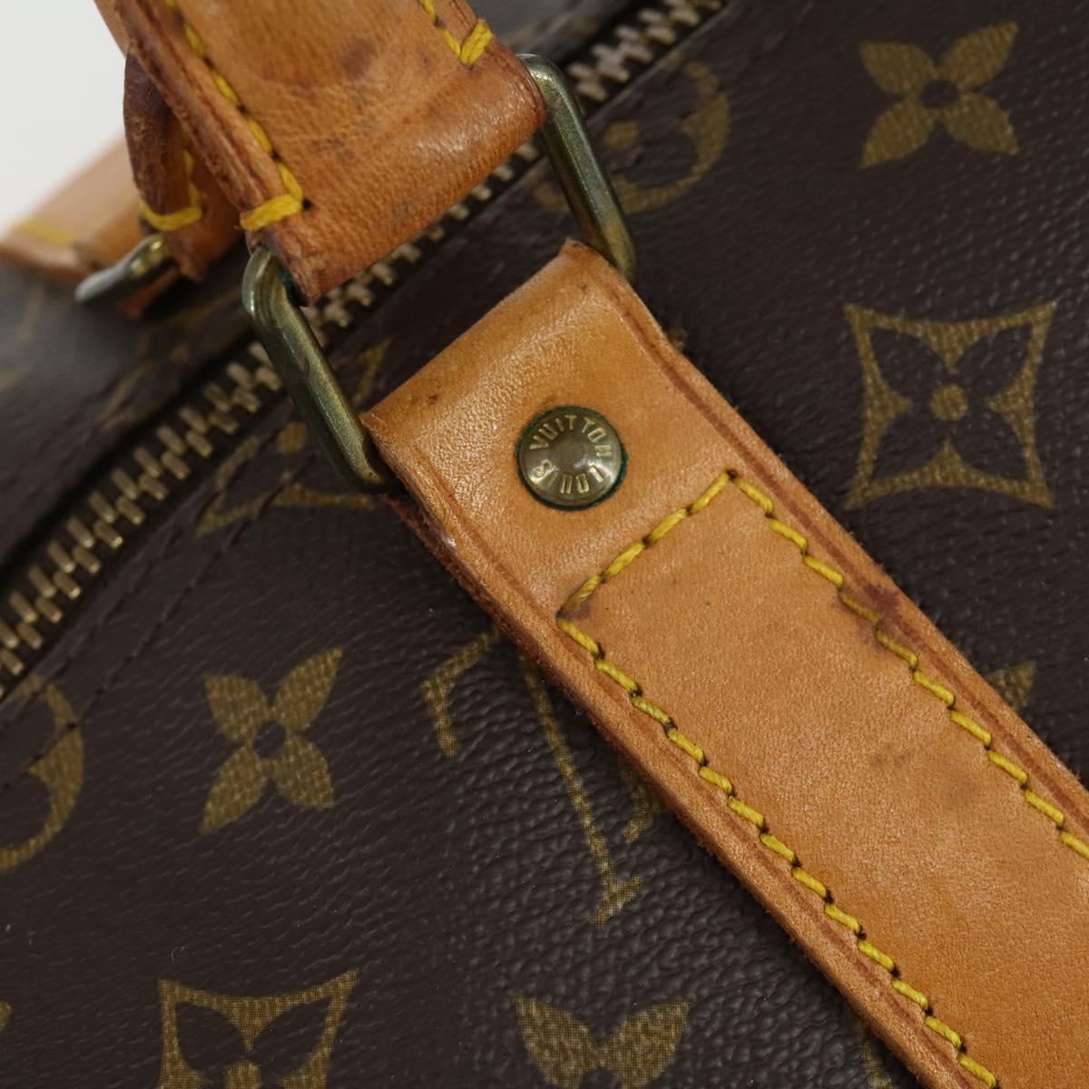 LOUIS VUITTON Monogram Keepall 55 Boston Bag M41424 LV Auth BA9594