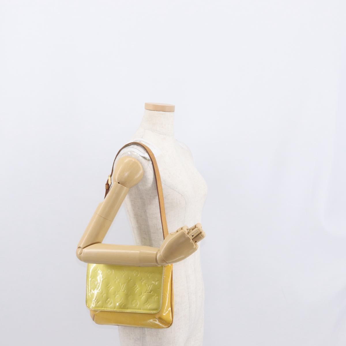 LOUIS VUITTON Monogram Vernis Thompson Street Bag Gris M91008 LV Auth BA9603