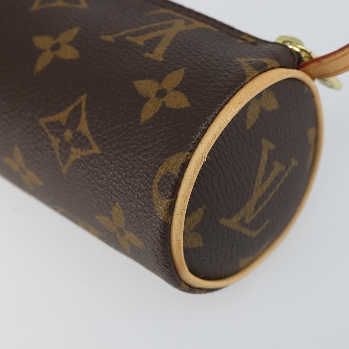 LOUIS VUITTON Monogram Papillon Pouch LV Auth BA9606