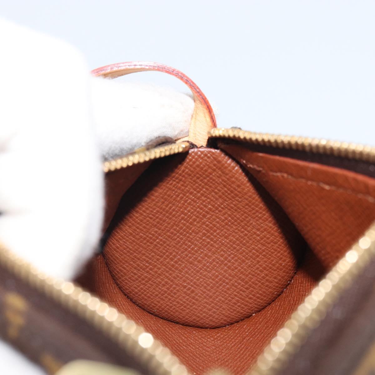 LOUIS VUITTON Monogram Papillon Pouch LV Auth BA9606