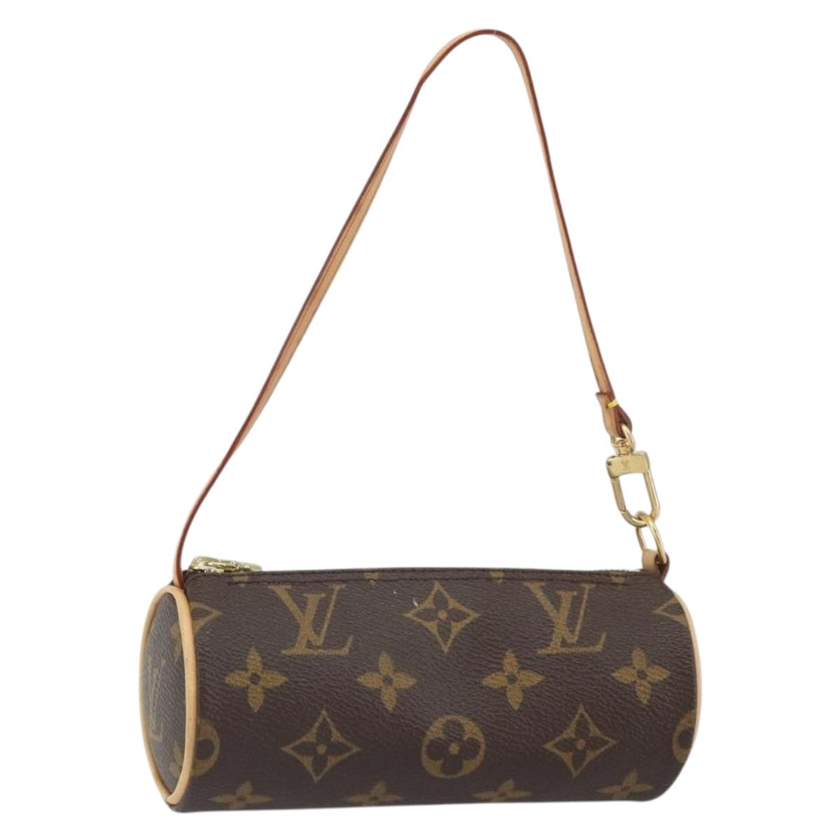LOUIS VUITTON Monogram Papillon Pouch LV Auth BA9606