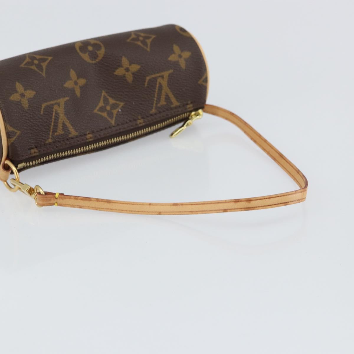 LOUIS VUITTON Monogram Papillon Pouch LV Auth BA9606