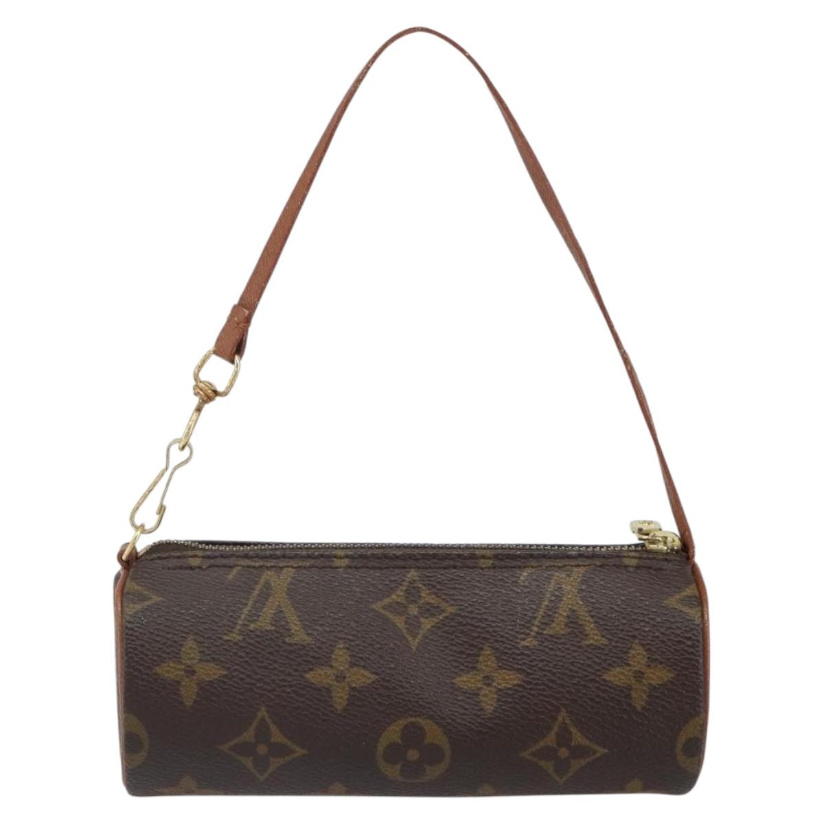 LOUIS VUITTON Monogram Papillon Pouch LV Auth BA9607
