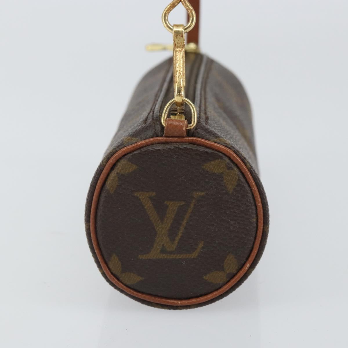 LOUIS VUITTON Monogram Papillon Pouch LV Auth BA9607