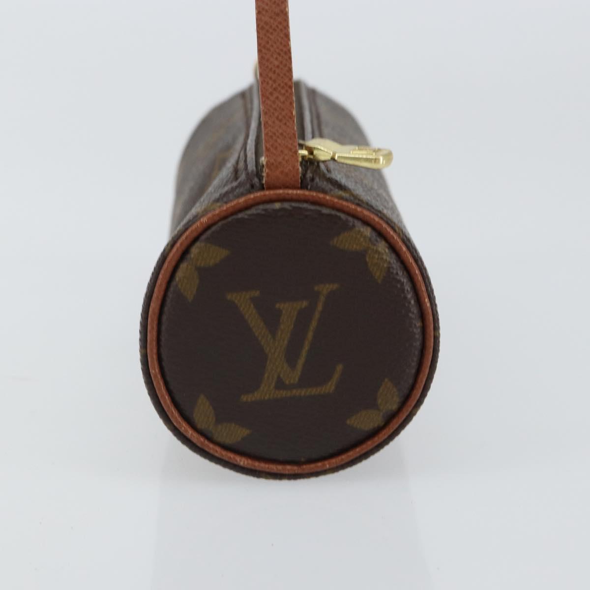 LOUIS VUITTON Monogram Papillon Pouch LV Auth BA9607