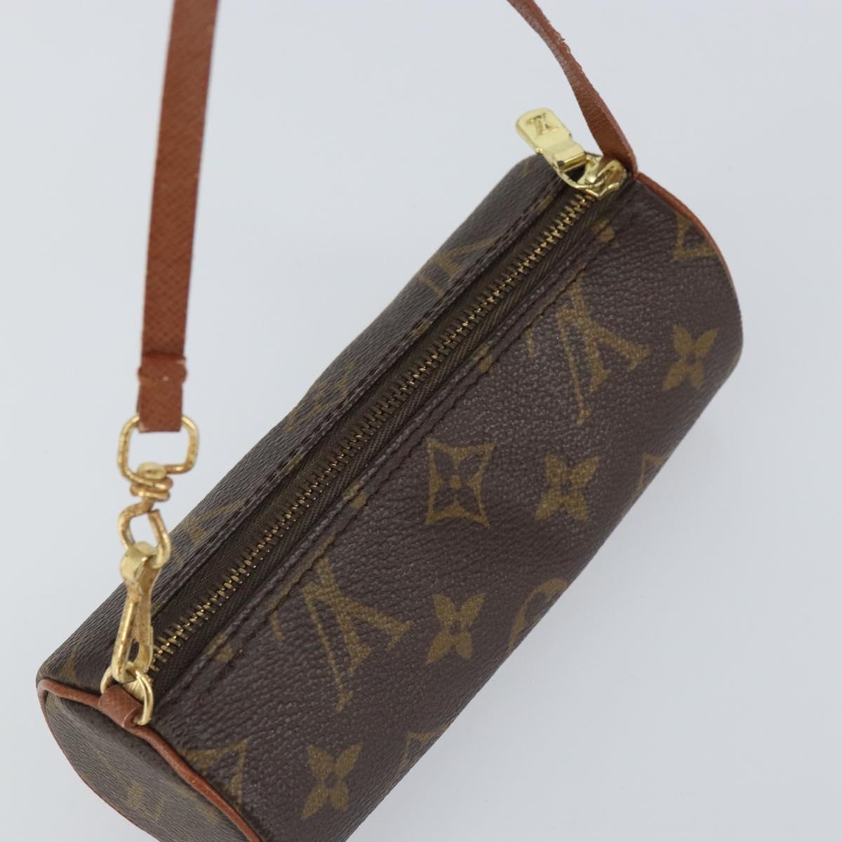 LOUIS VUITTON Monogram Papillon Pouch LV Auth BA9607