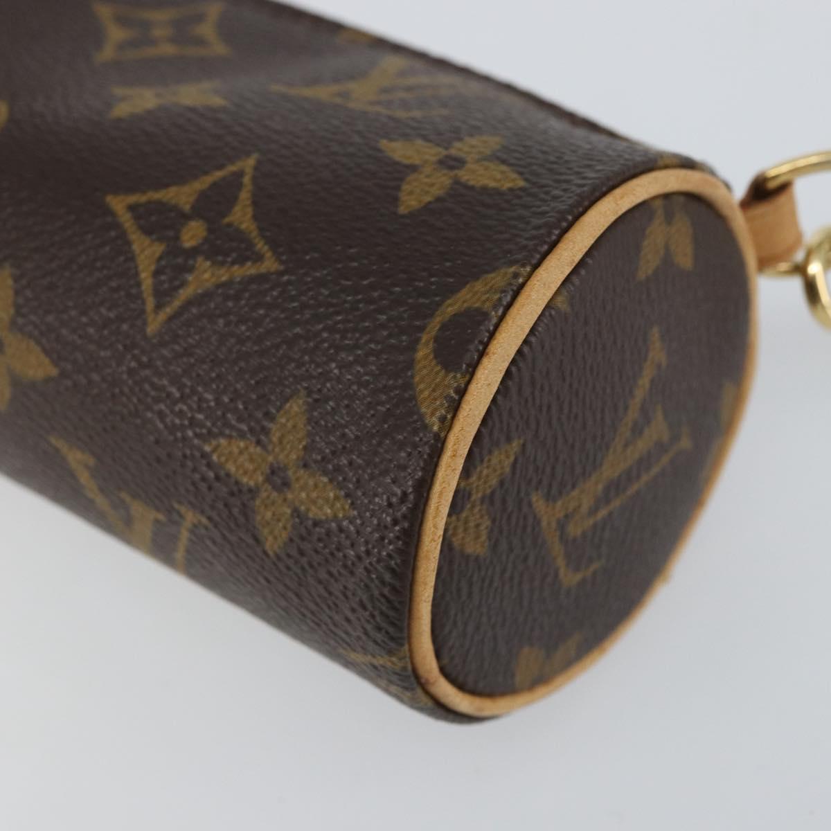 LOUIS VUITTON Monogram Papillon Pouch LV Auth BA9608