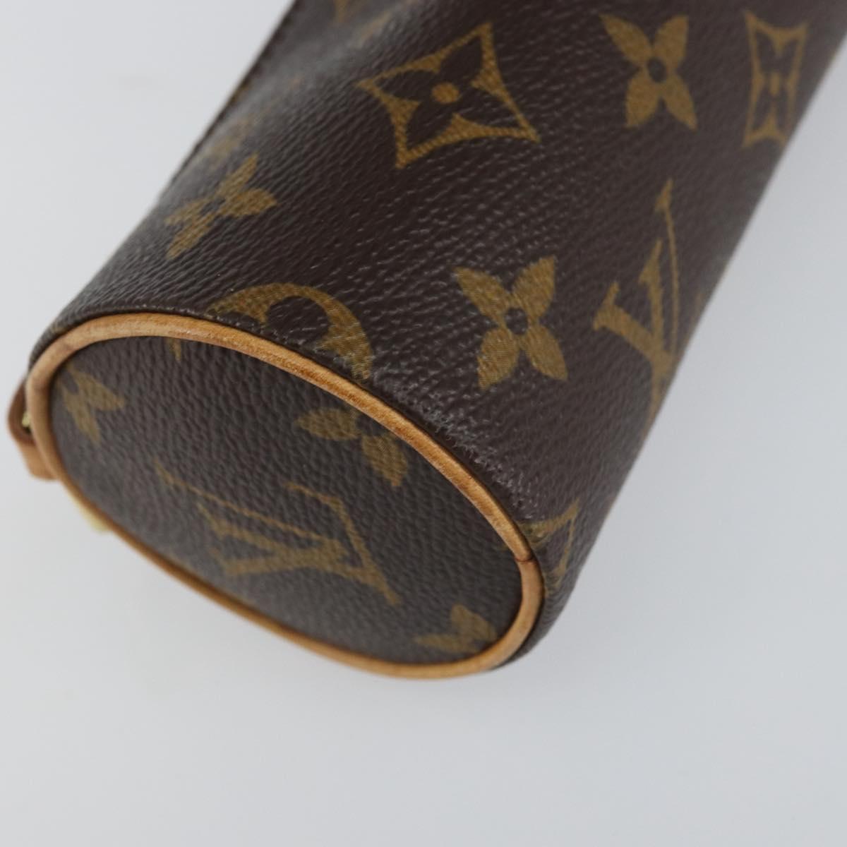 LOUIS VUITTON Monogram Papillon Pouch LV Auth BA9608