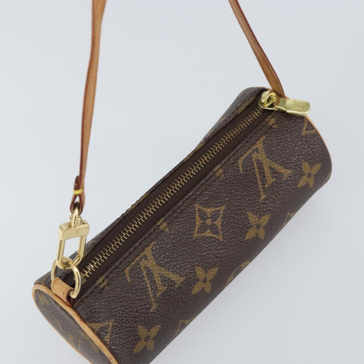 LOUIS VUITTON Monogram Papillon Pouch LV Auth BA9608