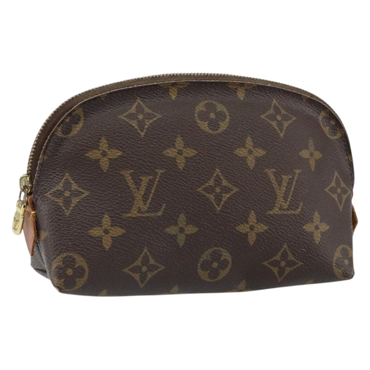 LOUIS VUITTON Monogram Pochette Cosmetic PM Pouch M43998 LV Auth BA9615
