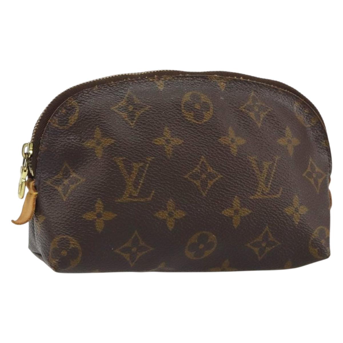LOUIS VUITTON Monogram Pochette Cosmetic PM Pouch M43998 LV Auth BA9618