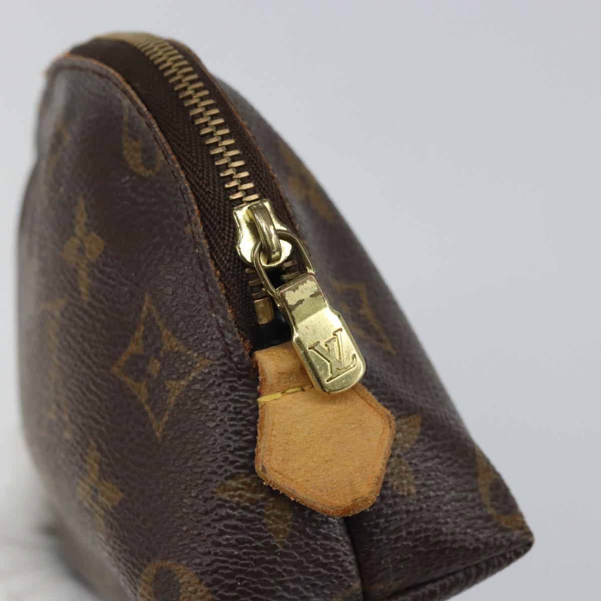 LOUIS VUITTON Monogram Pochette Cosmetic PM Pouch M43998 LV Auth BA9618