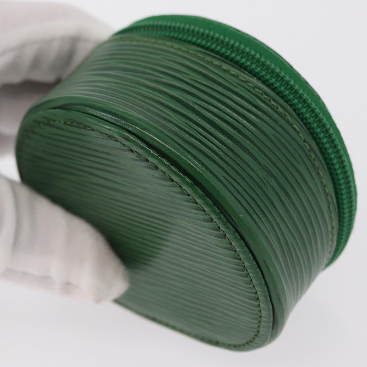 LOUIS VUITTON Epi Ecrin Bijou 8 Jewelry Box Green M48224 LV Auth BA9629