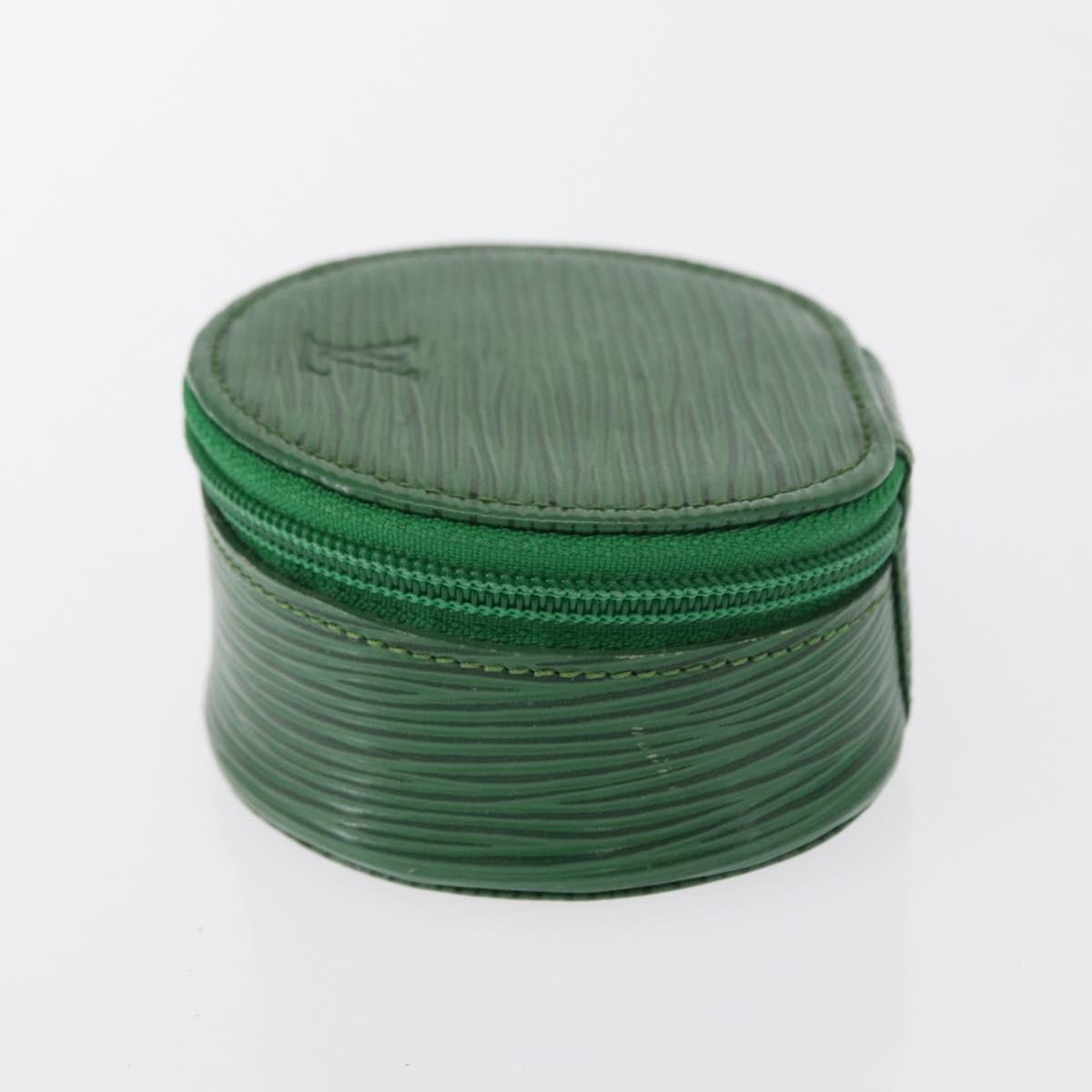 LOUIS VUITTON Epi Ecrin Bijou 8 Jewelry Box Green M48224 LV Auth BA9629