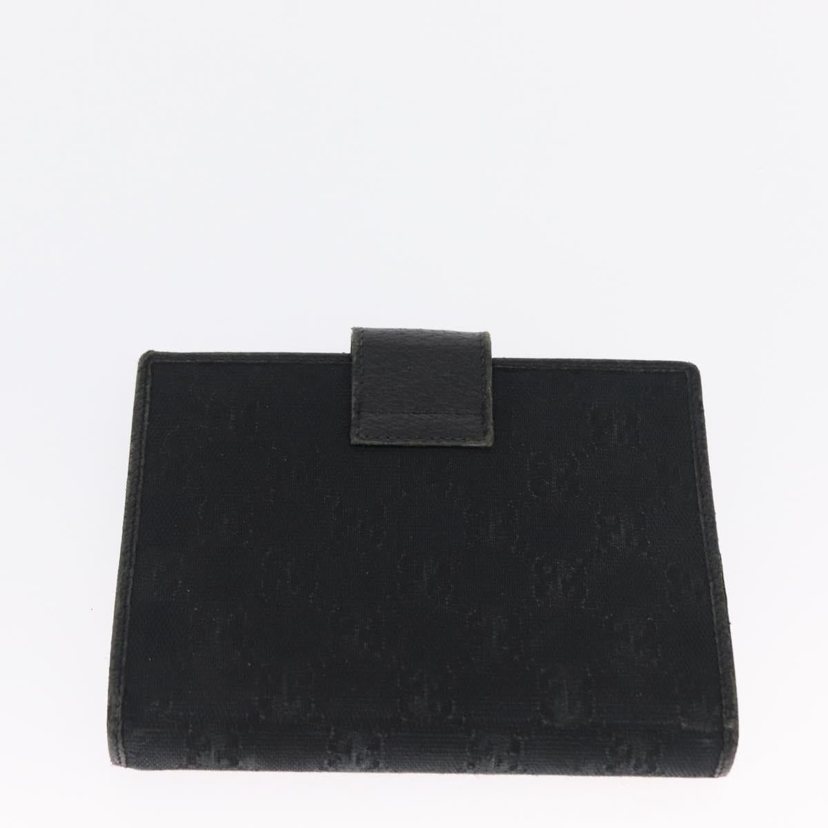 BVLGARI Gucci Louis Vuitton GG Canvas Wallet Leather 3 Set Black Auth BA9633