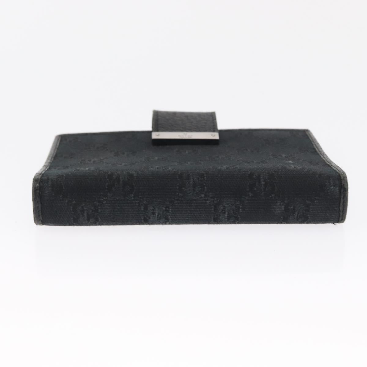 BVLGARI Gucci Louis Vuitton GG Canvas Wallet Leather 3 Set Black Auth BA9633