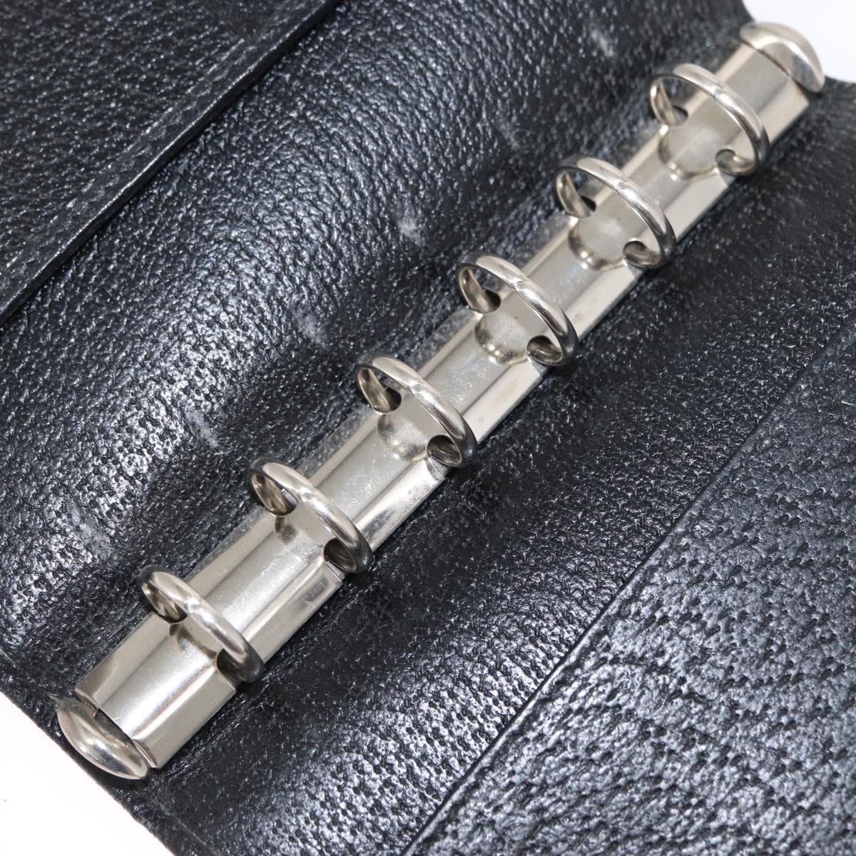 BVLGARI Gucci Louis Vuitton GG Canvas Wallet Leather 3 Set Black Auth BA9633