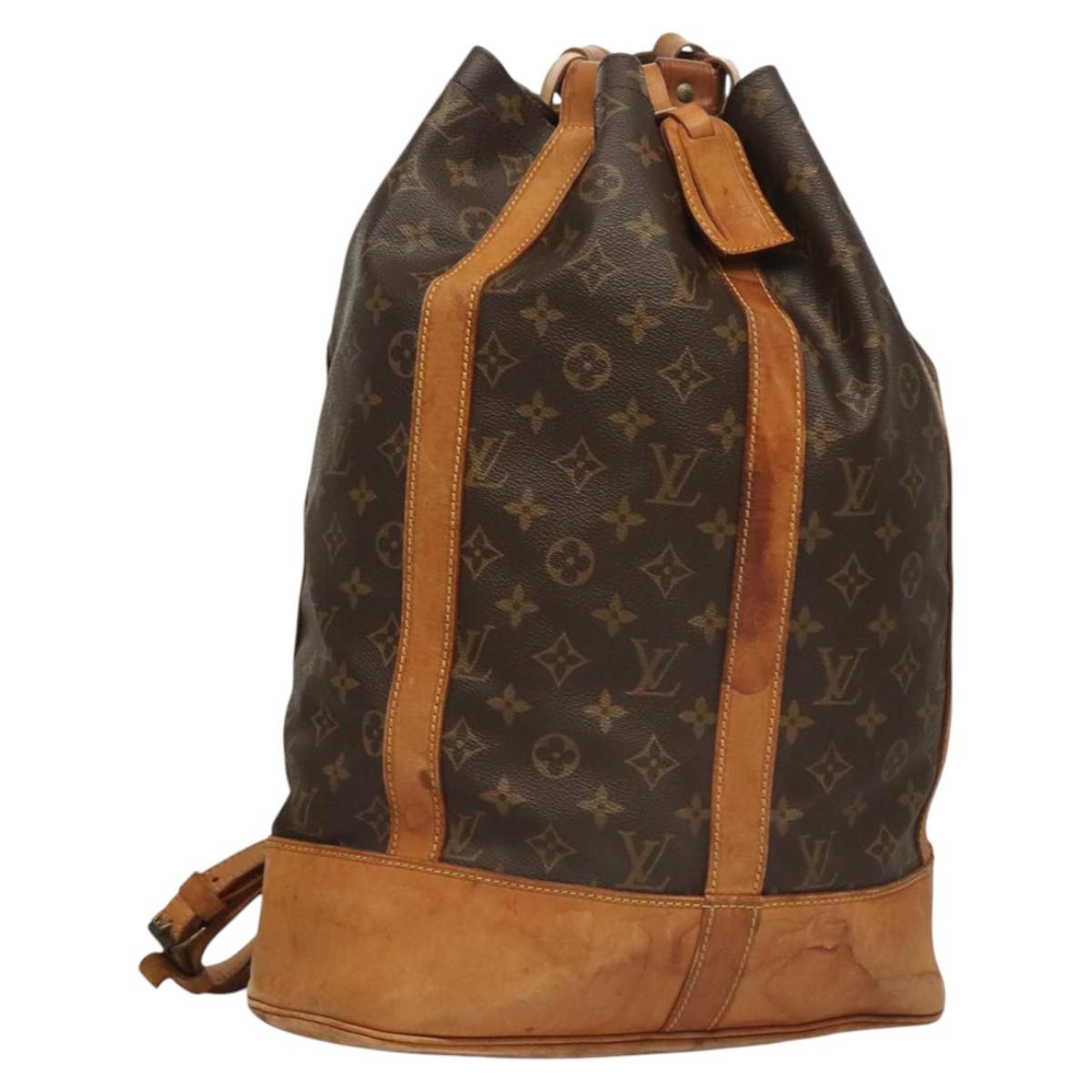 LOUIS VUITTON Monogram Randonnee GM Shoulder Bag M42244 LV Auth BA964