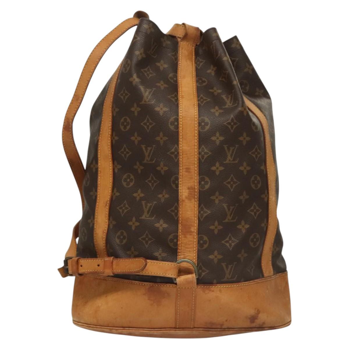 LOUIS VUITTON Monogram Randonnee GM Shoulder Bag M42244 LV Auth BA964