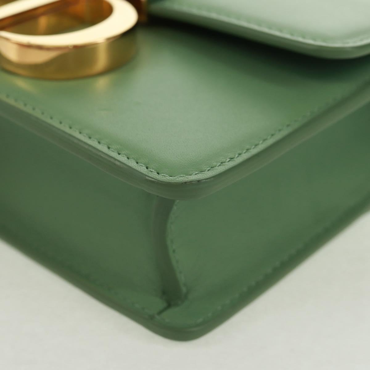 Christian Dior Micro bag 30 Montaigne Bag Leather Gold Green Auth BA9641SAM