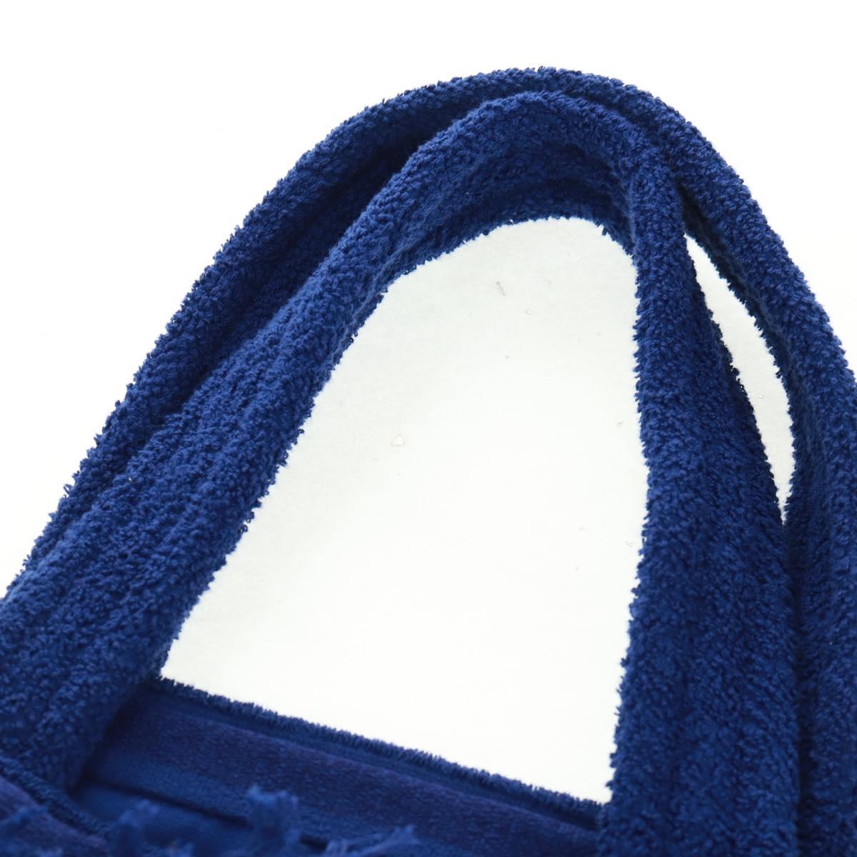 CHANEL Decacoco Beach Bag Hand Bag Pile Blue CC Auth BA9644SAV