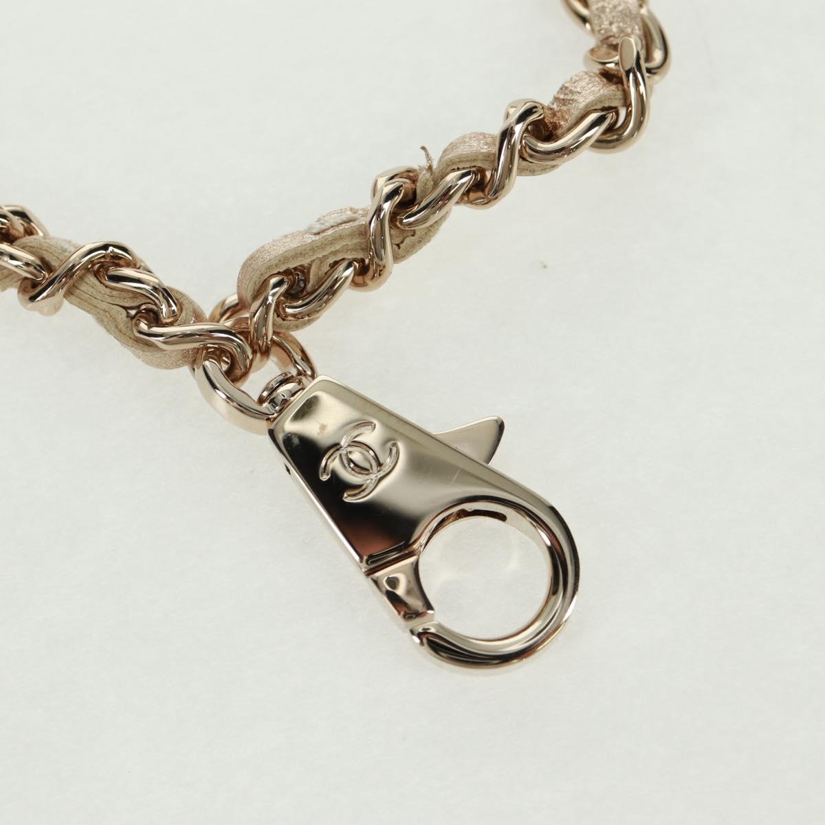 CHANEL Matelasse Air Pods Case 2024 Year Gift Lamb Skin Gold CC Auth BA9648SM