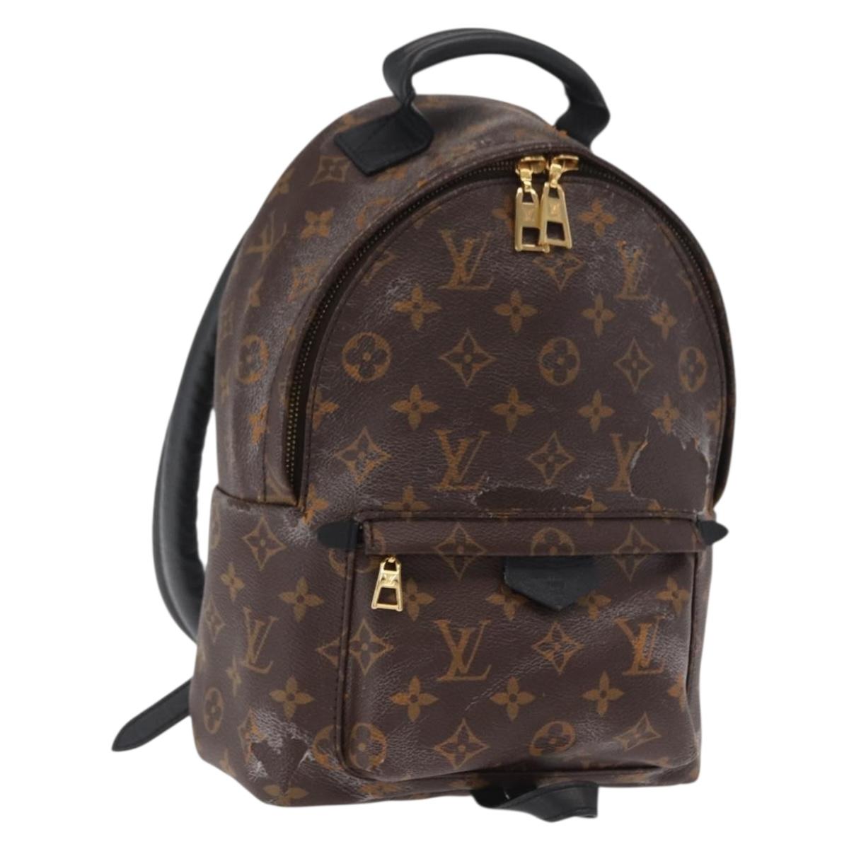 LOUIS VUITTON Monogram Palm Springs PM Backpack M44871 LV Auth BA9660