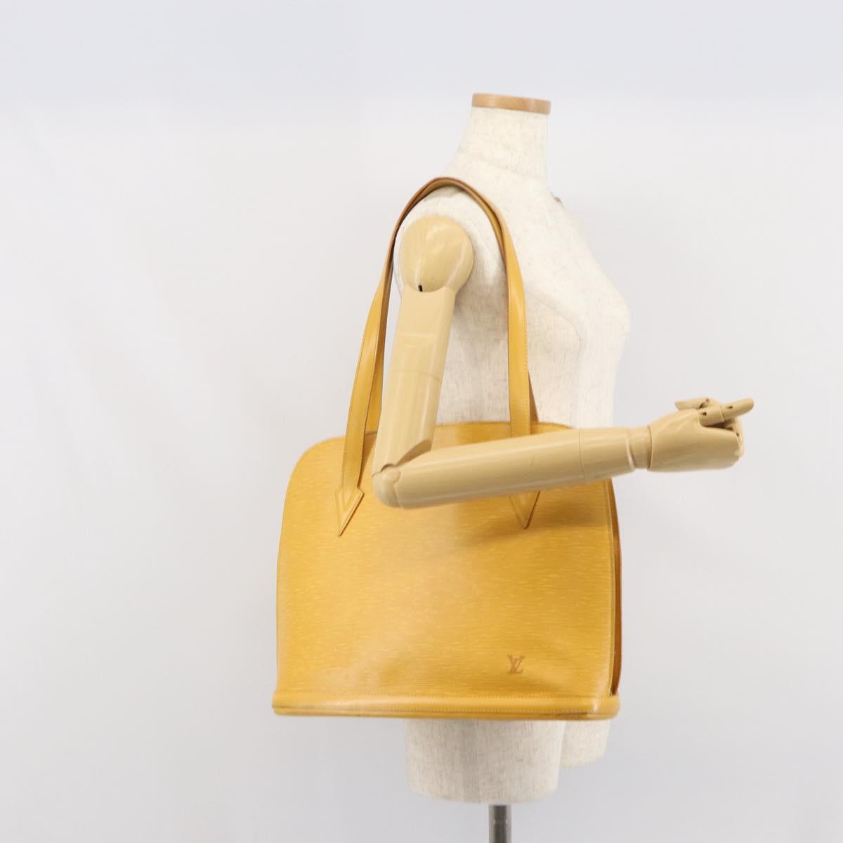 LOUIS VUITTON Epi Lussac Shoulder Bag Yellow M52289 LV Auth BA9665