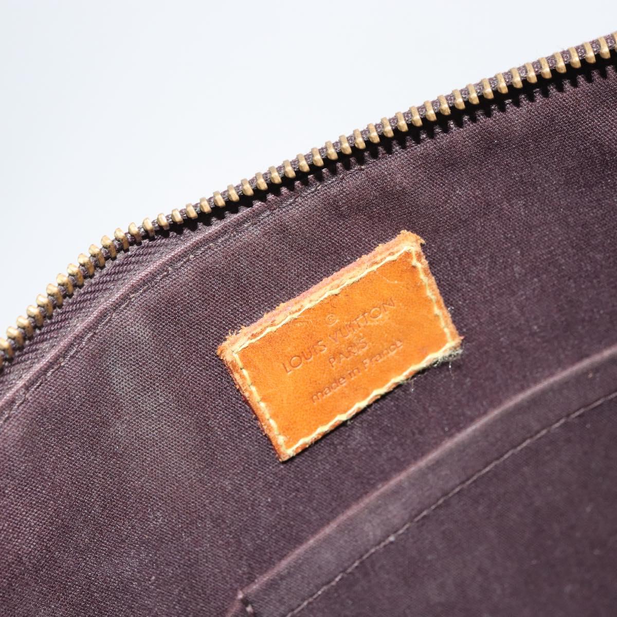 LOUIS VUITTON Monogram Vernis Bellevue PM Hand Bag Amarante M93585 Auth BA9673